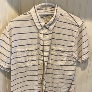 Lucky Brand - Linen Blend SS Button-Down